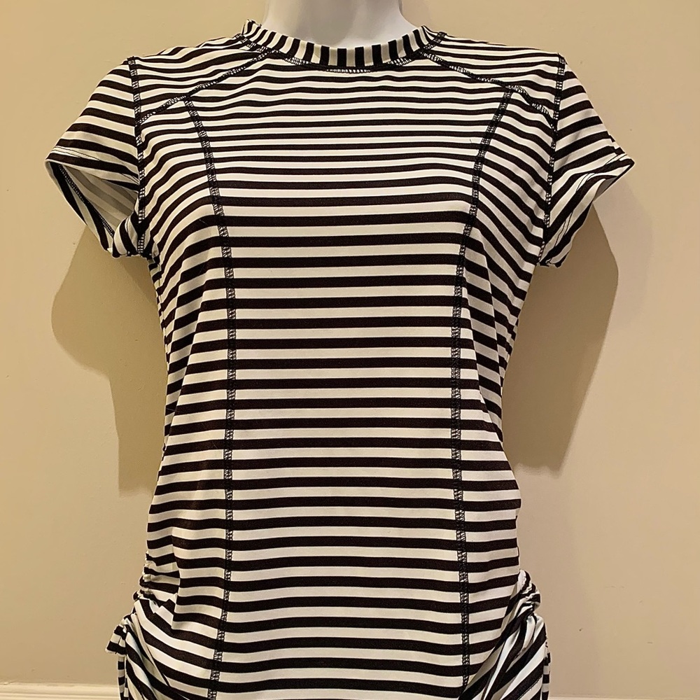 Black & White Striped Top